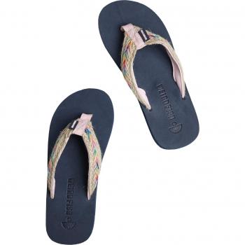 Navy Adila Braided Flip Flops Size 8