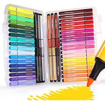 Portable 48-Color Art Marker Set