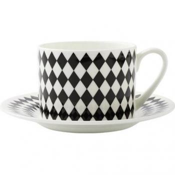Set Café Euro Estilo Blanco y Negro
