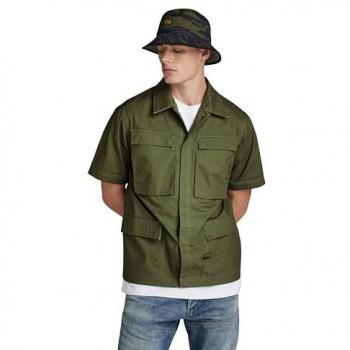 Camicia G-star Overshirt R-3n Slim Fit Oliva XL