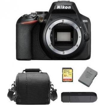 Système Nikon D3500 24,2 MP Corps Noir – 32 Go SD, Sac Caméra, Batterie EN‑EL14A + Lecteur SD