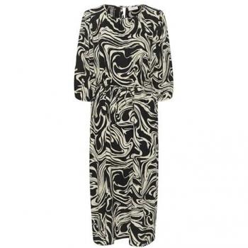 Black 1/2 Sleeve Carmen Dress – Long Length – Size Large
