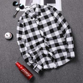 Camisa Casual de Cuadros para Hombre
