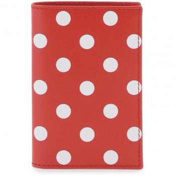 Comme des Garçons Polka‑Dot Leather Bifold Wallet (One Size)