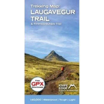 Andrew McCluggage Trekking Map: Iceland's Laugavegur Trail (& Fimmvorduhals Trail)