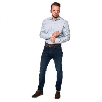 Denim Azul Marino Corte Regular