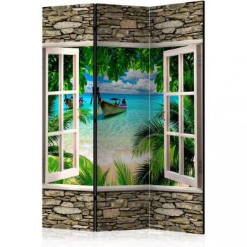 Paravent 3 Volets Style Tropical L 135 x H 172 cm