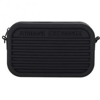 Bolso Urbano Armani Exchange Negro con Detalle de Silicona