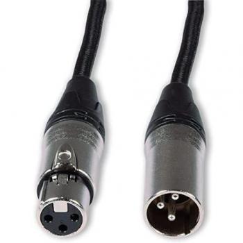 Citronic Braid XLRF-XLRM Blk 6m