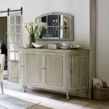 Mirabeau Cienegas Antikgraue Kommode – Holz, 60 cm Höhe