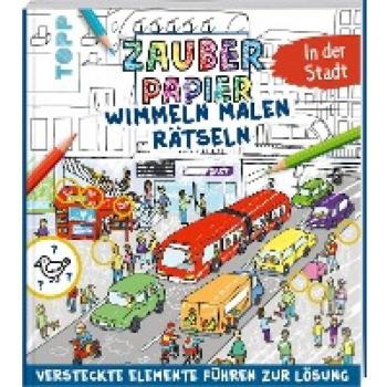 Zauberpapier Wimmel-Mal-Rätselbuch