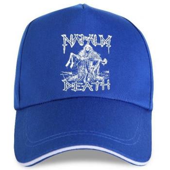 Metal Baseball Cap with NAPALM DEATH Reaper Design, S-2XL