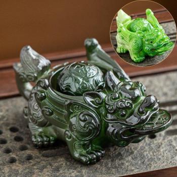 Cute Golden Toad Tea Pet