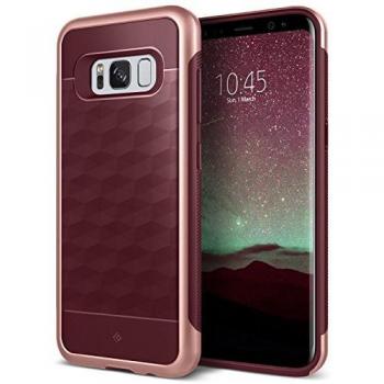 Funda Caseology Parallax para Galaxy S8, color Borgona