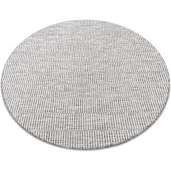 Loft Corde Sizal 21198 : Tapis Circulaire Ivoire-Argent-Taupe 160 cm
