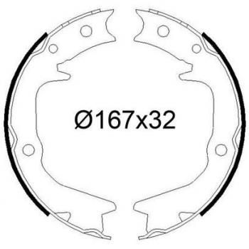 Hinterachs-Bremsbackensatz Valeo 564248