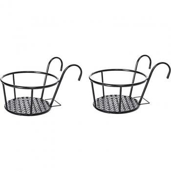 2-Tier Metal Flower Holder for Potted Plants