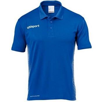Uhlsport Score Polo Shirt Homme, azurbleu/Blanc, FR : S