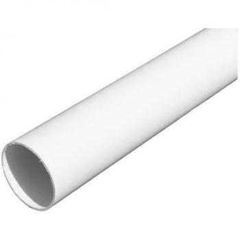 Vit styvrör för elinstallation 18mm 2m