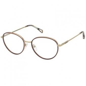 Zadig & Voltaire Unisex Shiny Rose Gold Glasses 52MM