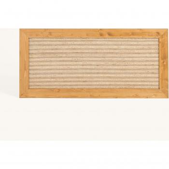 Cabecero de Cama 90 cm Hannun con Detalle de Yute Marrón