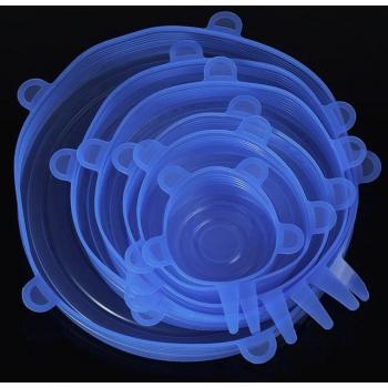 Couvercles de Cuisine en Silicone pour Micro-ondes, 6 pièces