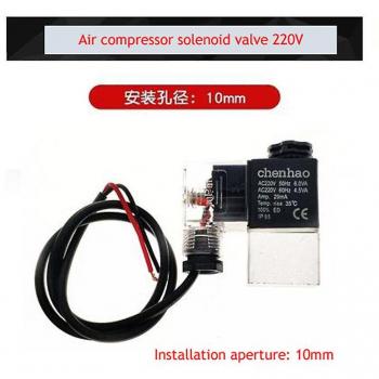 Válvula Solenoide de Aire 220V con Asiento de Aluminio