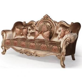 Casa Padrino Barock Sofa „Bronze & Braun“ 233 × 89 × H. 115 cm – Wohnzimmer Barockmöbel