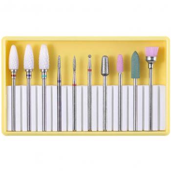 Nagelpflege Deluxe: 10‑teiliges Profi-Bohrer-Set inklusive Schleifbits