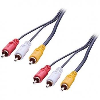 Câble RCA 3xM vidéo-audio 2 m