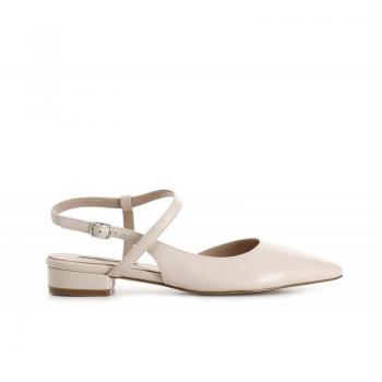 Ballerina Noir 36 Con Laccio Asimmetrico in Pelle