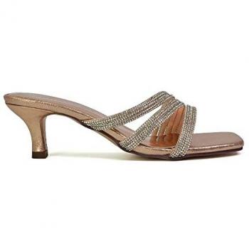 XY London Jennie Gold Glitter Sandals