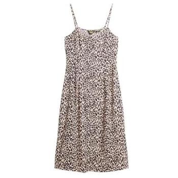 Superdry Buttoned Mid-Length Patterned Slip Dress