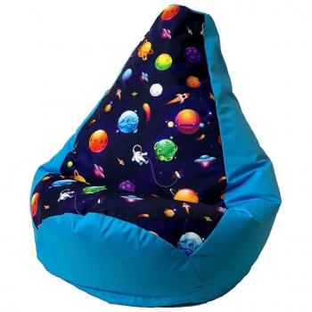 Blue Pear Printed Pouf by Sako – Go Gift Edition – XL 130x90 – 1 Chair