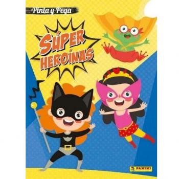 Super Heroinas 40. Pinta y pega
