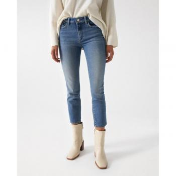 Vaqueros Destiny Push Up con bordado y efecto lavado de Salsa Jeans