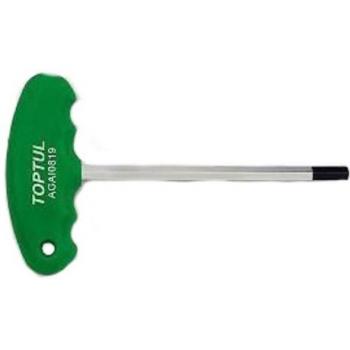Llave hexagonal TOPTUL 3/16 con mango en T y piezas insertables de llave de cubo BAEF1612