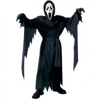 Fun World Gruseliges Scream Kids-Kostüm – Schwarz, 35 cm‑50 cm
