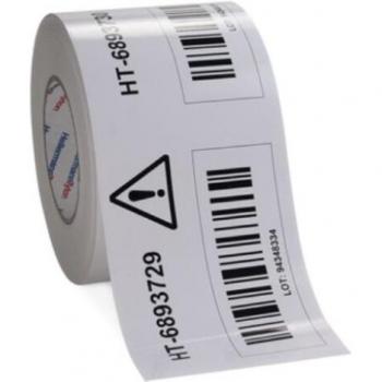 Nastro adesivo con etichette Hellermann Tyton 596‑12171/1MT bianco lucido