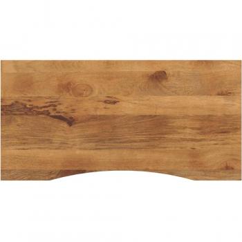 Mesa de Trabajo Curva con Mango Rústico 140×50 cm