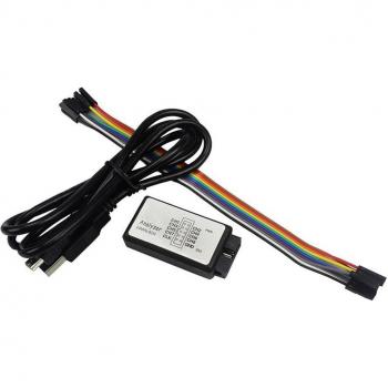 Portabler FPGA‑Debugger 24M 8‑Channel USB, Professionell, Mini-Daten­uploader, Logik‑Analysegerät in Schwarz