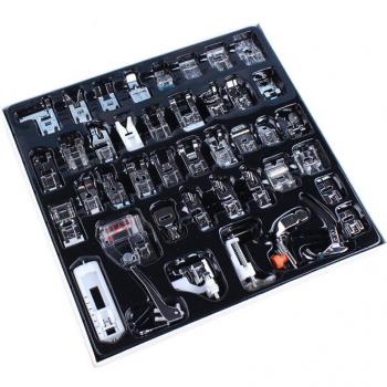 Sewing Machine Feet Kit with Storage Box for Brother and Singer