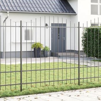 Vidaxl 13.6 m by 1.75 m Hooped Garden Fence (Grey)