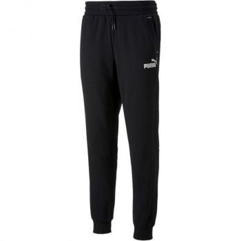 PUMA Men's Power Black Fleece Sweatpants Elastic Waist