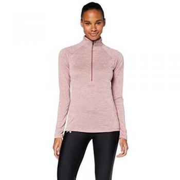 Felpa tech 1/2 zip twist Under Armour per donne – rosso, lg