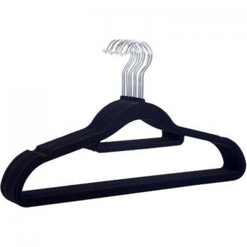 Ganchos de ropa ultrafinos de terciopelo