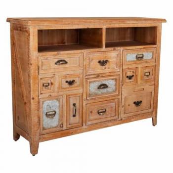 Aparador de madera Wanderlust Deco – 3 cajones, 2 puertas