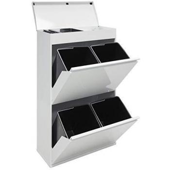 Cubo de basura ARREGUI Top CR621-B de 68 L en color blanco