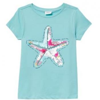 Wendepailletten T-Shirt im A-Shape