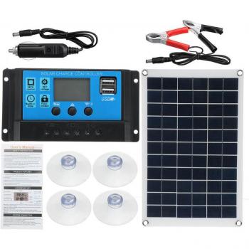 Pannello Solare Portatile 100W Hasaki 420x280x30 mm con Controllo 20A